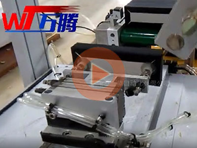 紙品行業自動取放熱膠機