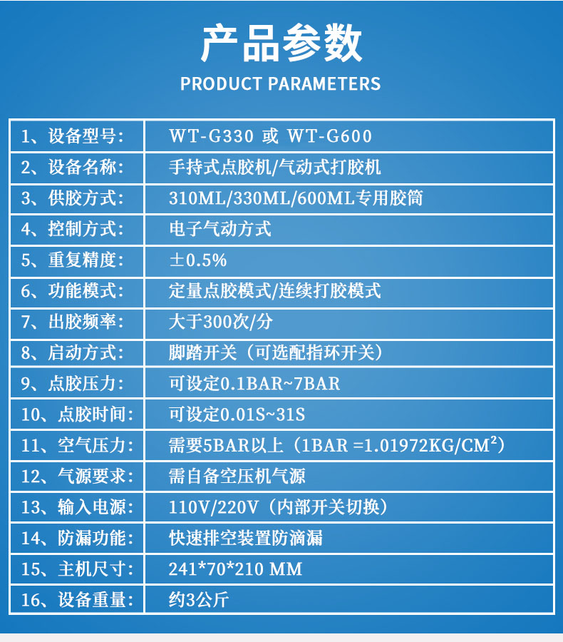 氣動式手持打膠機